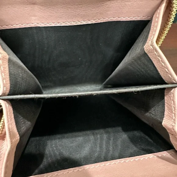 Gucci Guccissima Compact Zip Wallet – Black & Pink - Picture 5 of 9